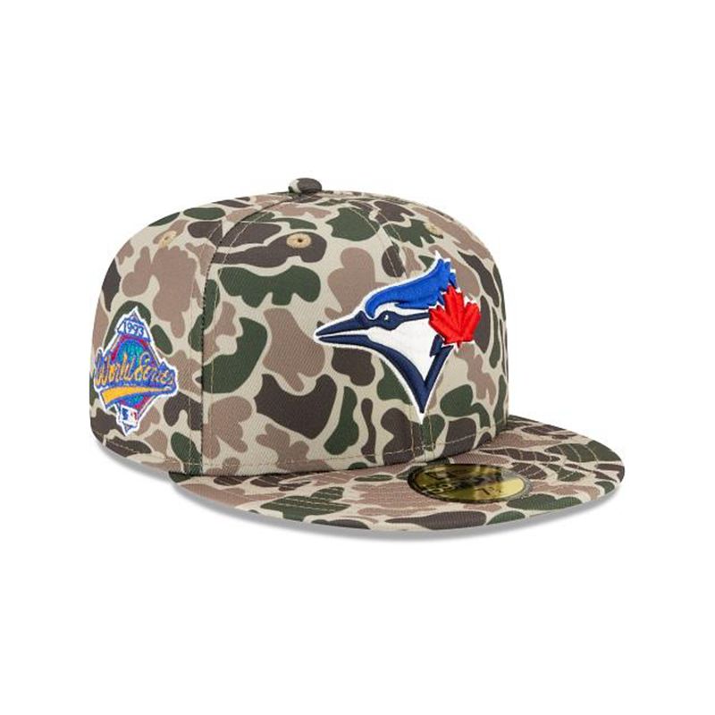 MLB Toronto Blue Jays Duck Camo 59Fifty Fitted (NLS0115) - Green New Era Caps